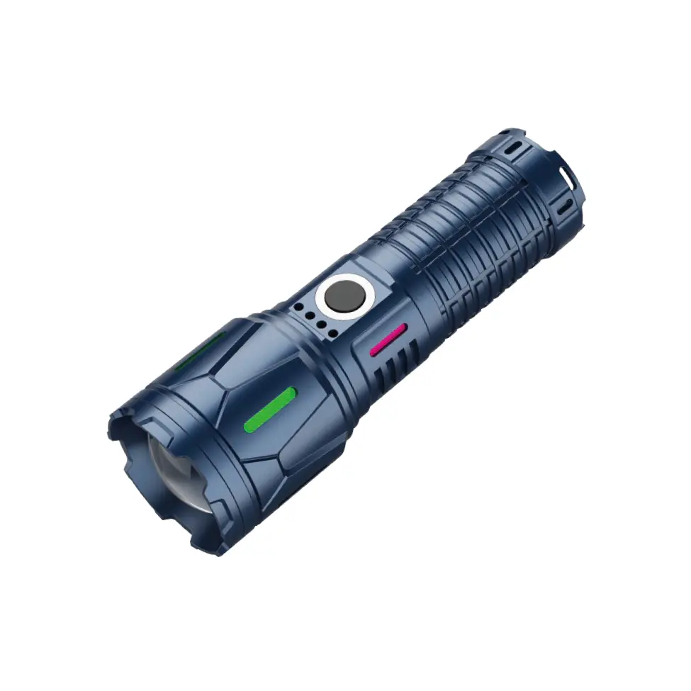 10 W wiederaufladbare taktische LED-Taschenlampe für Camping und Sicherheit
