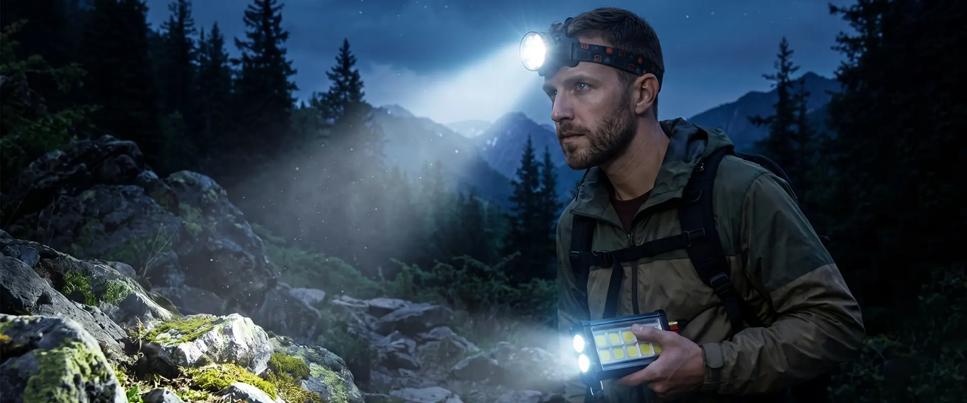 Professionelle LED-Stirnlampe von Forest Tiger – direkt ab Werk