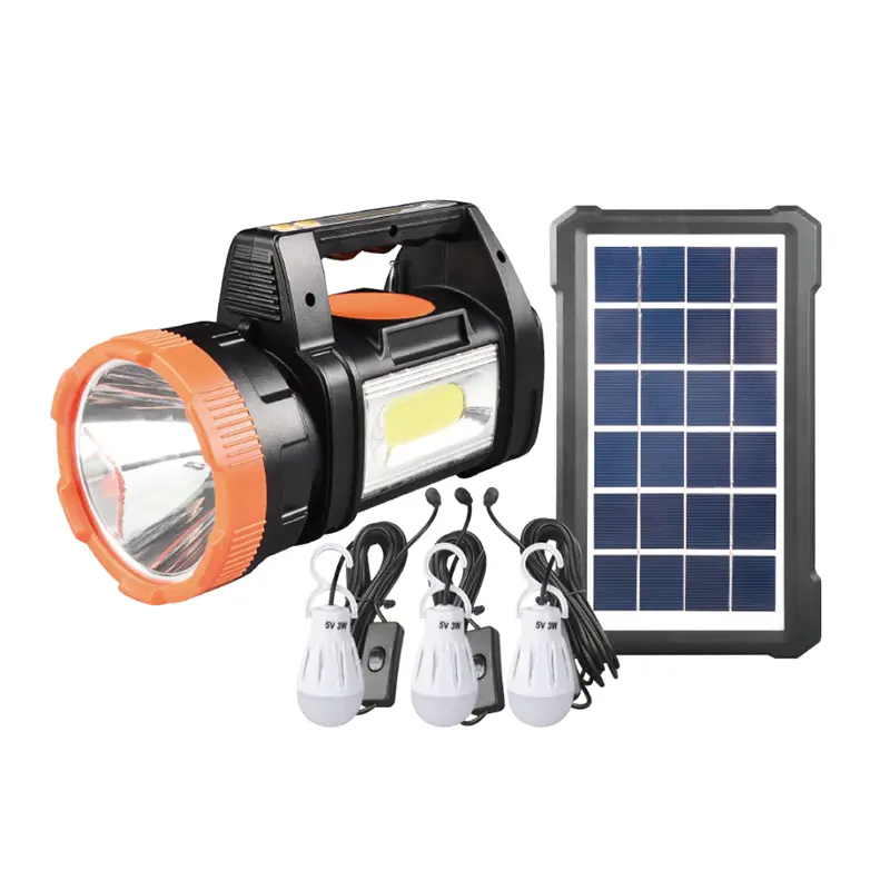 30 W COB wiederaufladbares Solarstrahler-Set