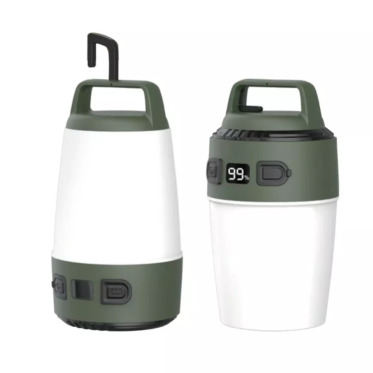 36 W rote und weiße LED-Campinglaterne, wiederaufladbar