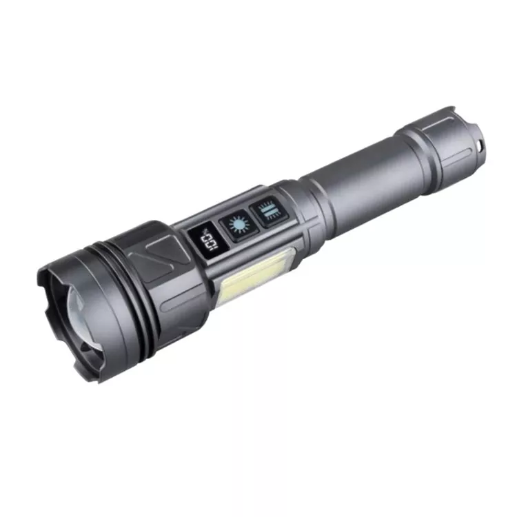 Tragbare LED-Taschenlampe, wiederaufladbar für den Notfall im Haushalt