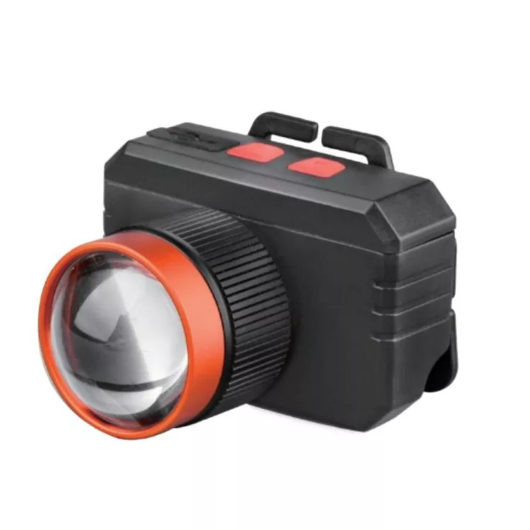 Wiederaufladbare weiße Laser-Stirnlampe mit 15 W und 5–12 Stunden Laufzeit