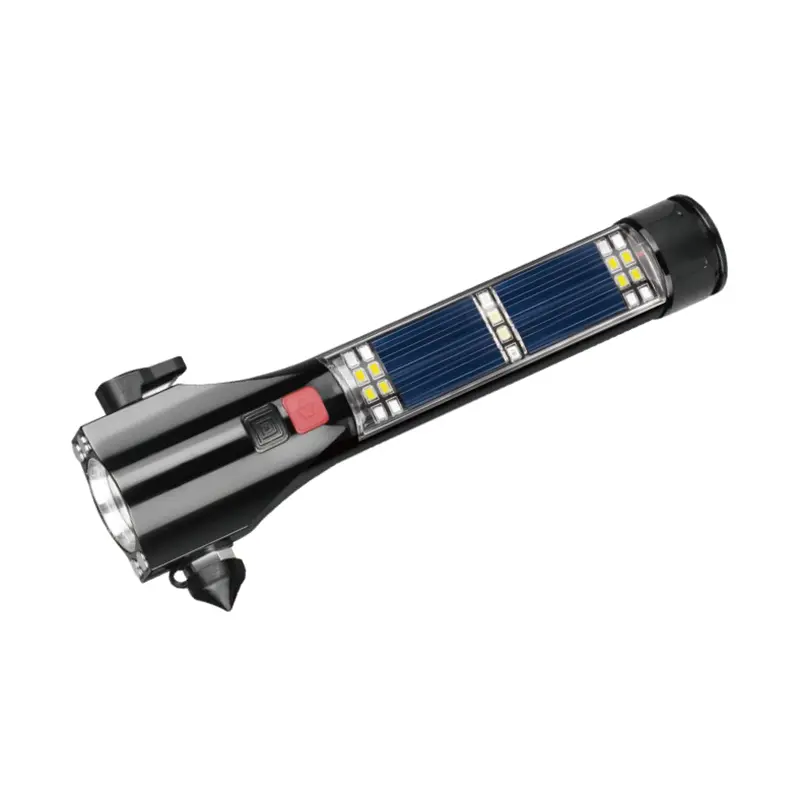 Solar-Taschenlampenbetriebenes Notfallwerkzeug mit Sicherheitshammer